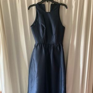Alfred Sung Sateen Dress Navy